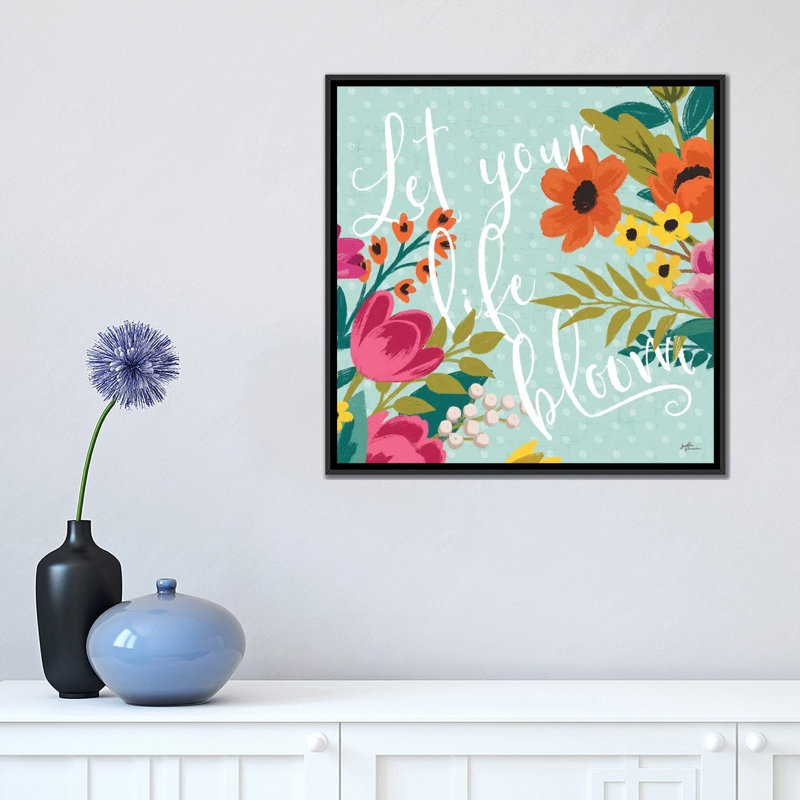 « romantique luxe x », impression sur toile, H 18 po x l 18 po x P 1,5 po, Toile avec cadre noir, Pas de tapis
