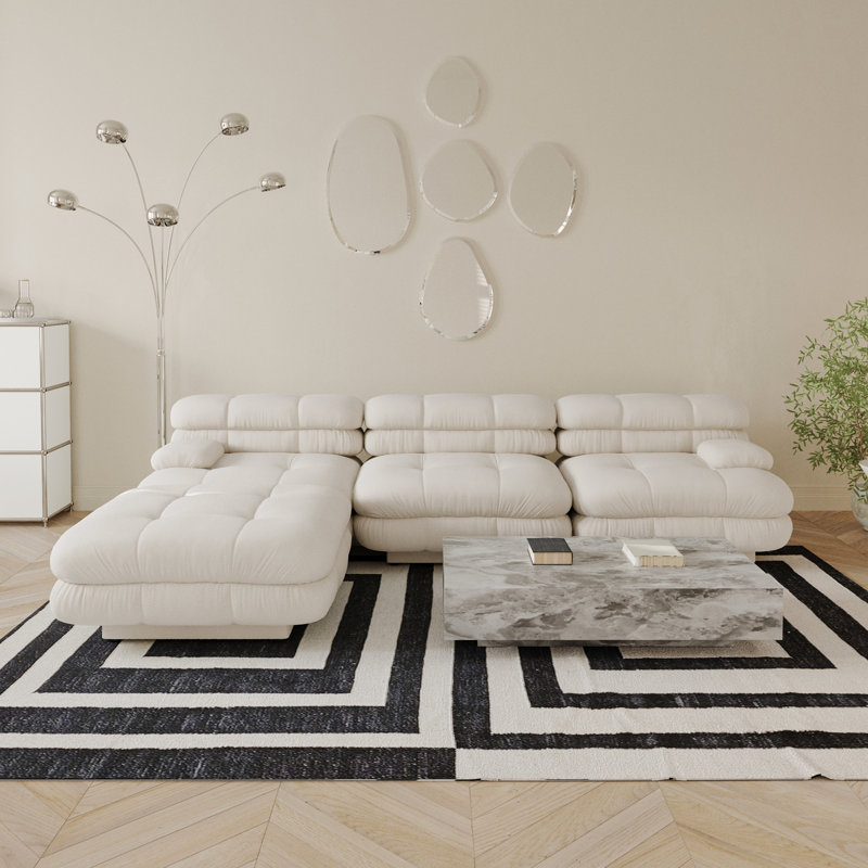 Canapé modulaire en velours modulaire Urban, Beige