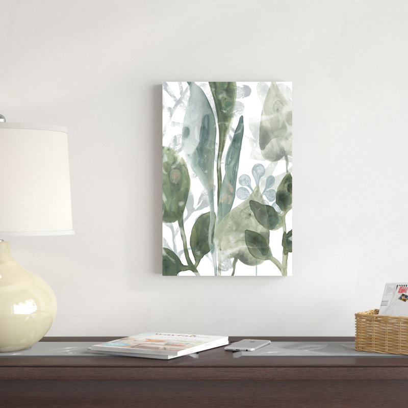 Feuilles aquatiques III, H 18 po x l 12 po x P 1,25 po