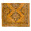 5x12.8 Ft Contemporary Handmade Konya Sille Runner Rug ReDyed in Orange Colours