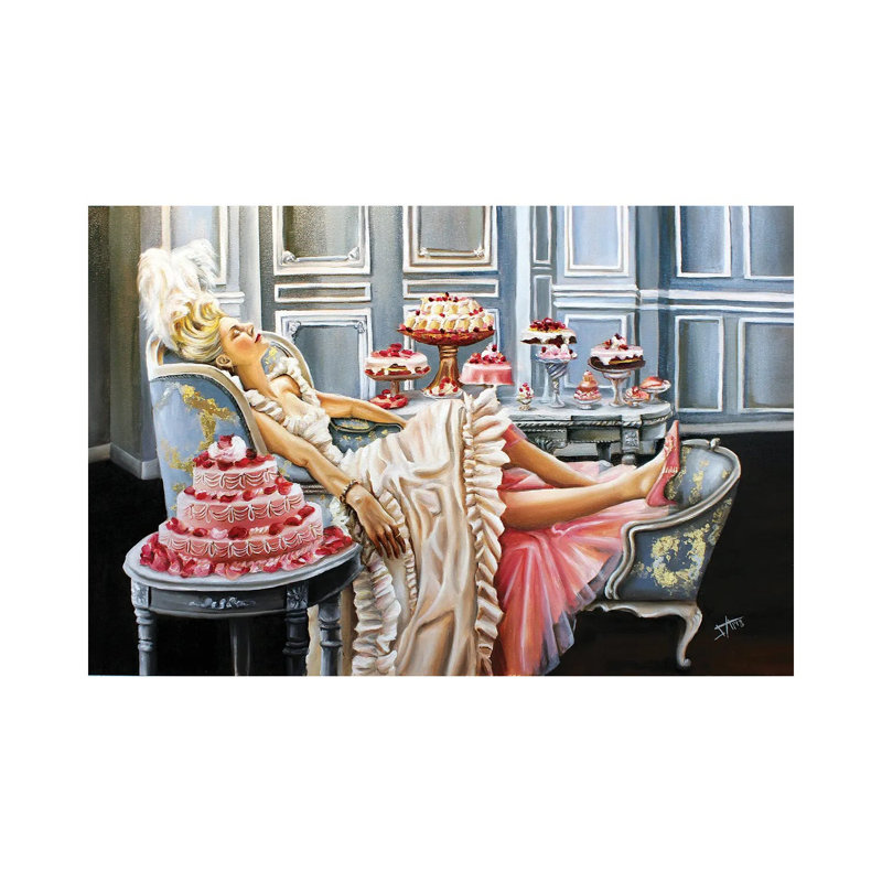 Marie Antoinette (2020 A) 1 Piece Wrapped Canvas Painting, 66.04 cm H x 45.72 cm W x 3.175 cm D