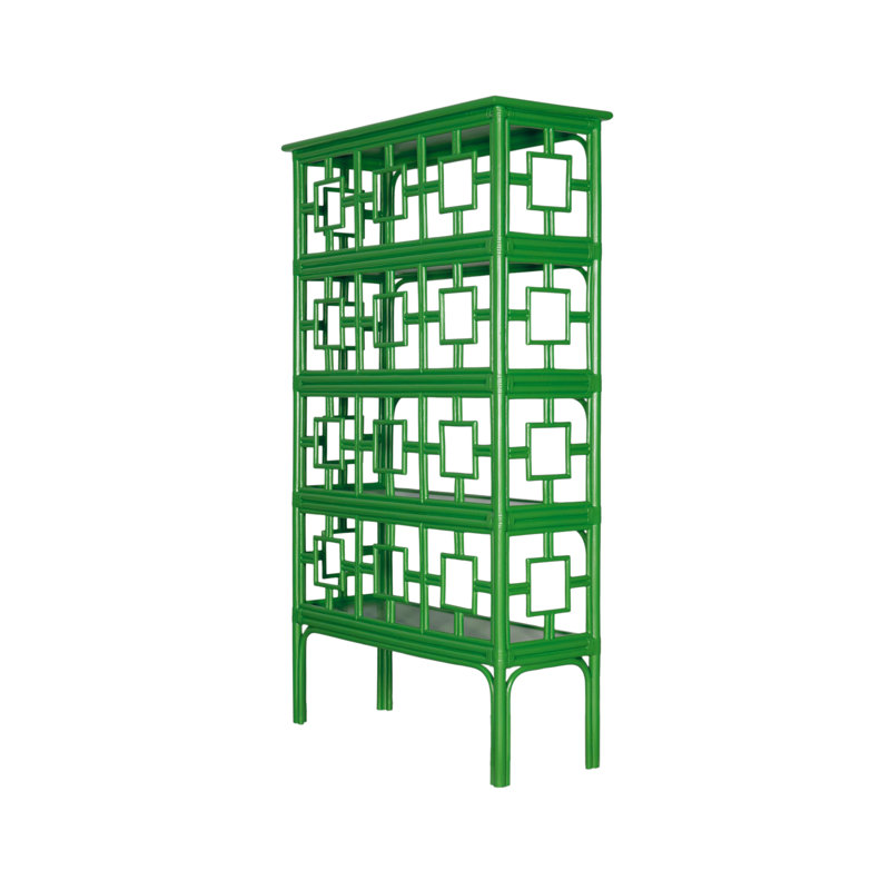 Sobe Etagere Bookcase, Bright Green