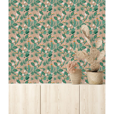 Annamay Pre-Pasted Vinyl Floral