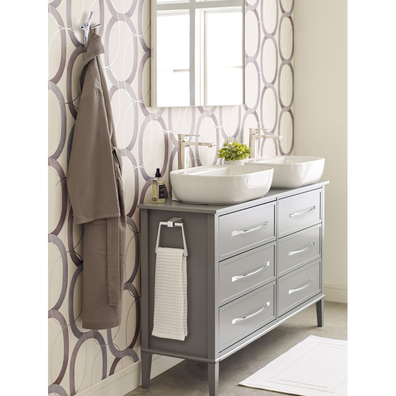 Kodiak Contemporary Triple Prong Decorative Wall Hook, Chrome