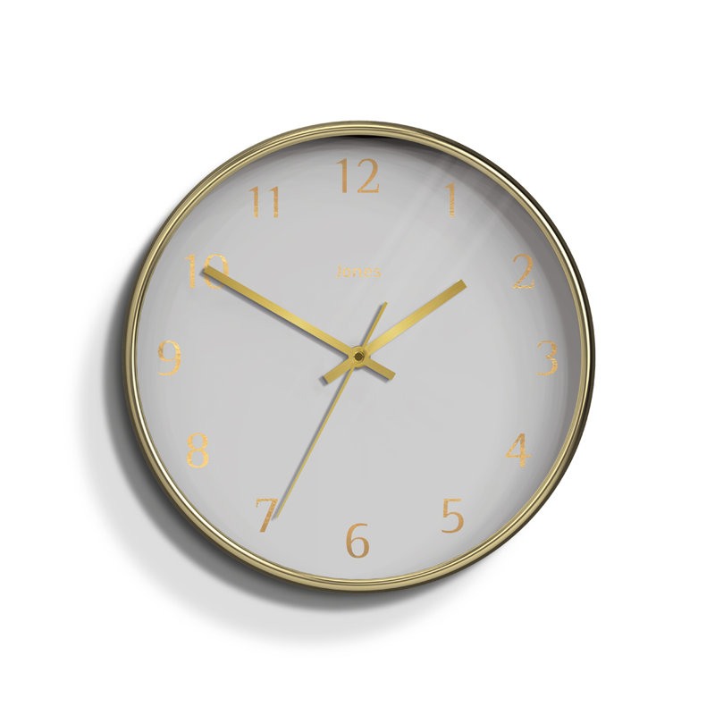 Acrylic Wall Clock, Gold