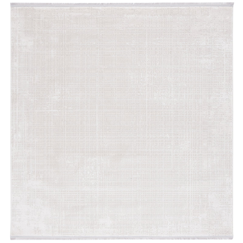 Lazerrick Whisper Performance Abstract Rug, Square 6'7"