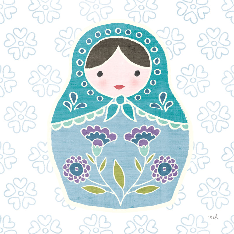 Youre A Doll I by Moira Hershey - Wrapped Canvas Print, 30cm H x 30cm W x 3.8cm D