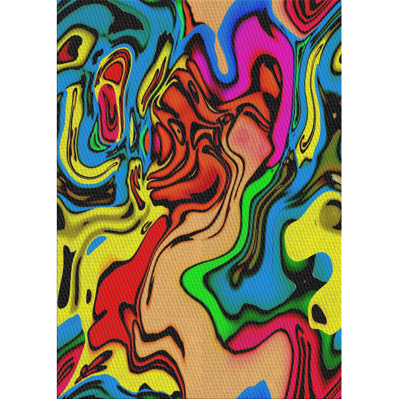 Performance Wool Abstract Indoor Rug