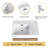 Ariadny 24'' Single Sink Freestanding Bathroom Vanity, Floor Standing Vanity With 2 Doors and White Resin Basin Sink Top