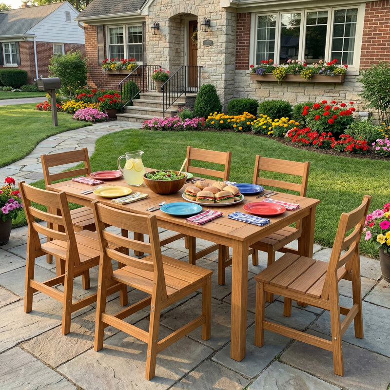 All-Weather HDPE Outdoor Dining Set