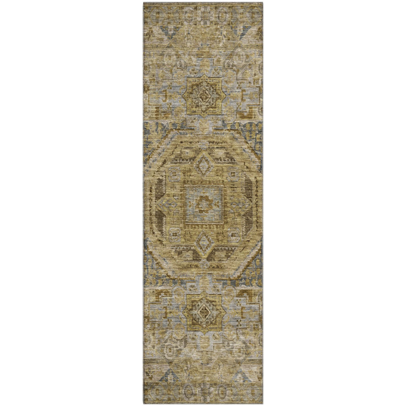 Premium Machine Washable Lubbers AMF1743 Global Rug, Runner 2'3" x 7'6"