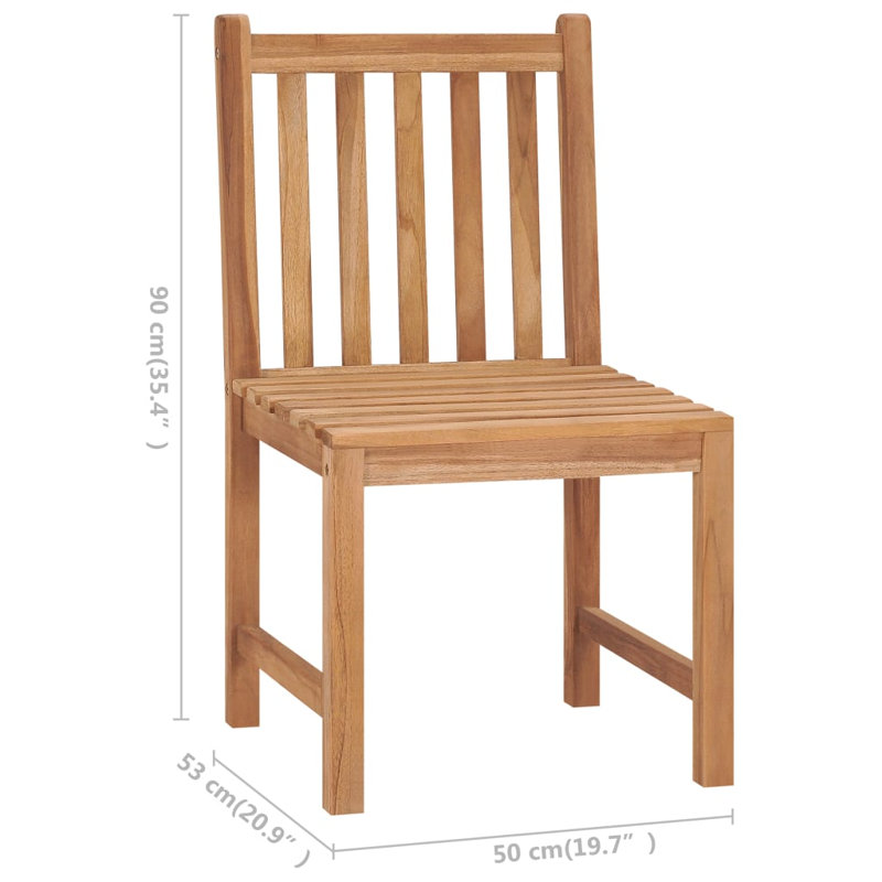 Bryantjr Teak Patio Chair with Cushions, Taupe