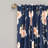 Vintage Paris Rose Butterfly Script Semi Sheer Curtain-57081310