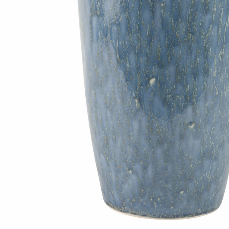 Vase en céramique Vase à fleurs décoratif moderne pour décoration intérieure contemporaine, H 17 po x l 8 po x P 8 po