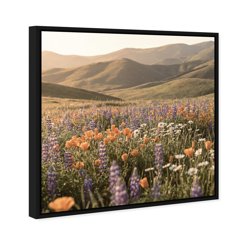 Lavender Hill Print by Oliver Gal, 31" H x 31" W, Black Floater Frame