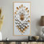 «White Gold Glam Floral Mandala Bloom Art I», reproduction d'art sur toile, art mural printemps
