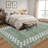 Scalloped Area Rugs Modern Bordered Accent Carpet,Non-Slip Floor Cover,Stain-Resistant Indoor Mat for Bedroom,Kitchen,Living Room-620051070-620051334
