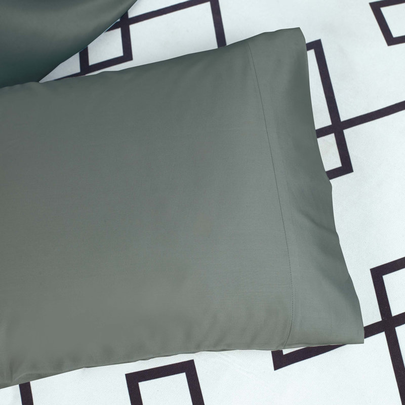 Satin Sheet Set, King, Charcoal