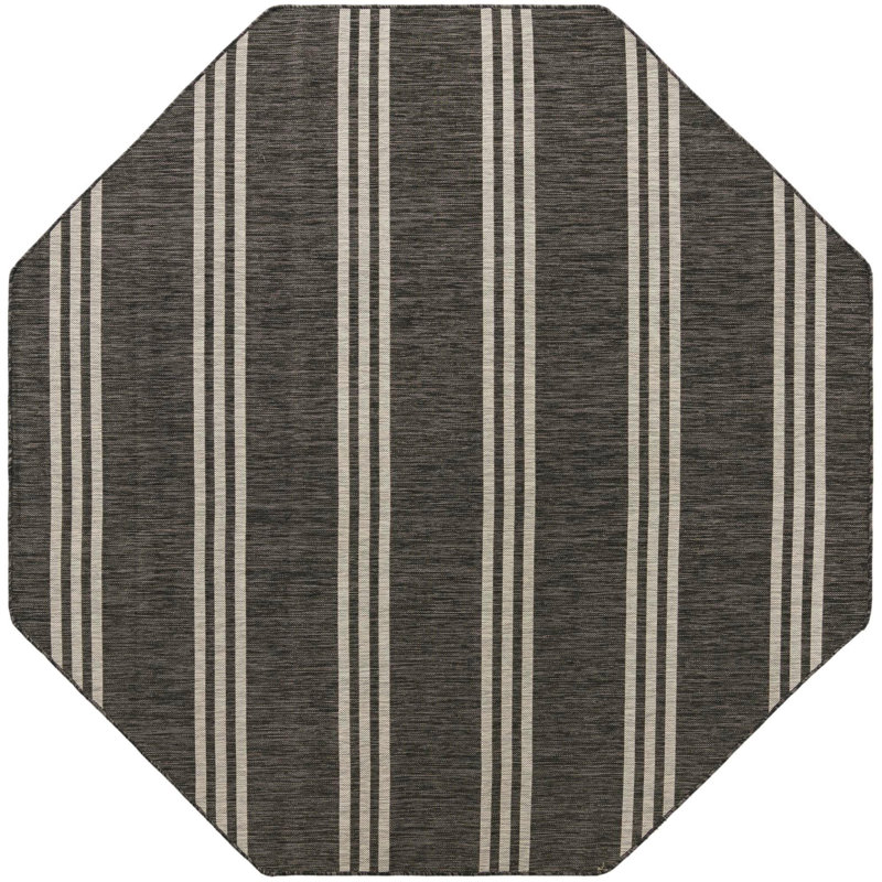 Tapis intérieur / extérieur Jill Zarin Anguilla, Octogone 7 pi 10 po x 7 pi 10 po