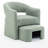 Torrence Upholstered Barrel Chair With Ottoman-127663964
