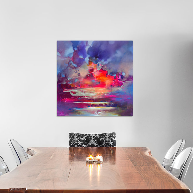 « energy transfer », reproduction d’art sur toile tendue, H 12 po x l 12 po x P 0,75 po