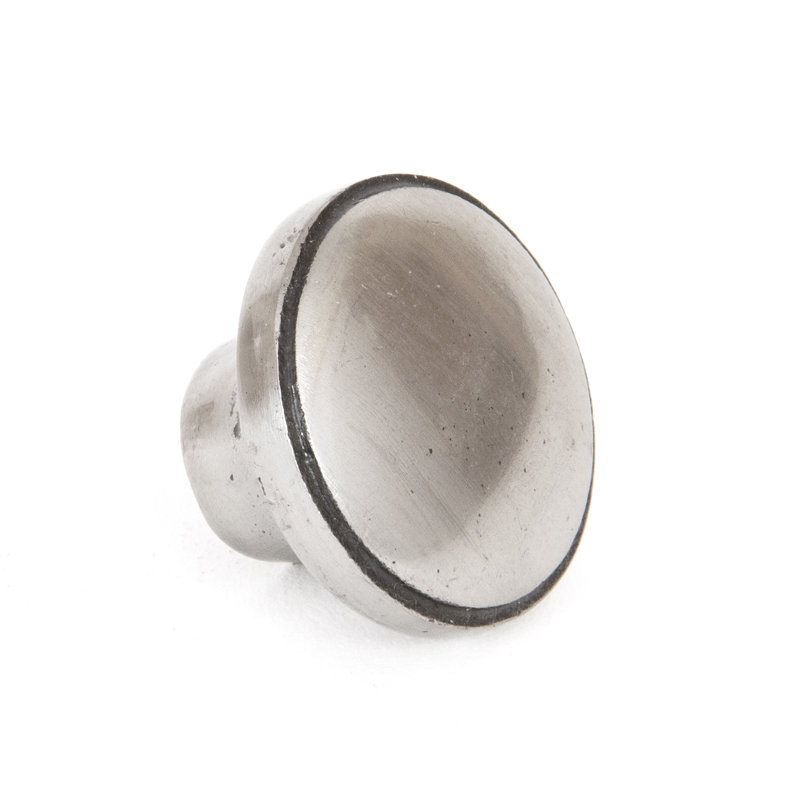 Ribbed 32mm Diameter Mushroom Knob, Natural Smooth