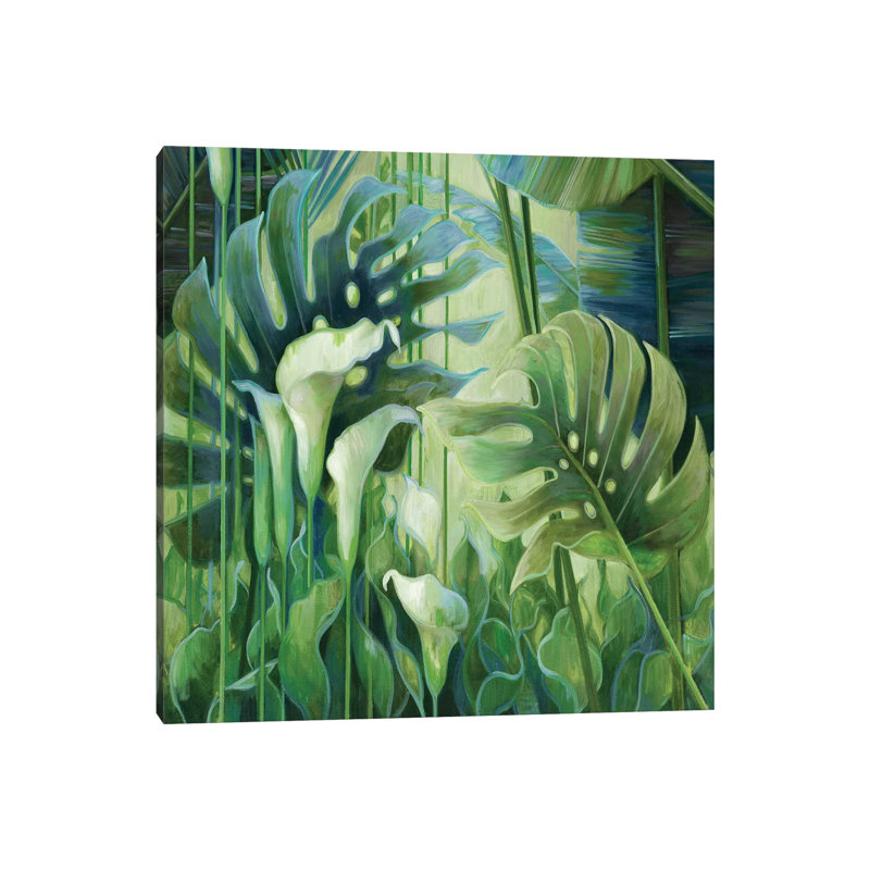 Tropical Garden 1 Piece Wrapped Canvas Painting, 66.04 cm H x 66.04 cm W x 3.175 cm D