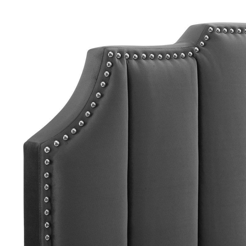 Tête de lit Modway Rosalind, Gris anthracite, Simple