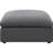 Charcoal Upholstered Square For Primary Living Space, Featuring - Upholstery And Wood Construction, 40 Inches Wide With Transitional Style, Backless Design, Generous Padding, 38 Deep