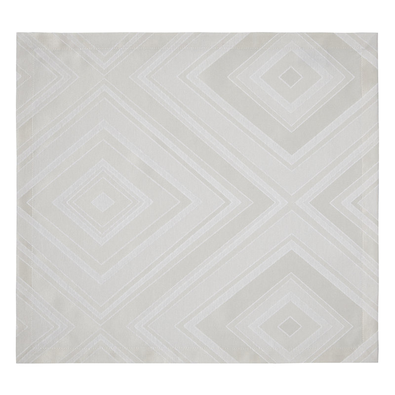 Serviette en polyester 20 po Brussels, Taupe à motif
