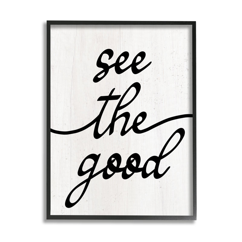 See The Good Rustic par Lil 'Rue, H 14 po x l 11 po x P 1,5 po, Giclée encadrée noir minuit