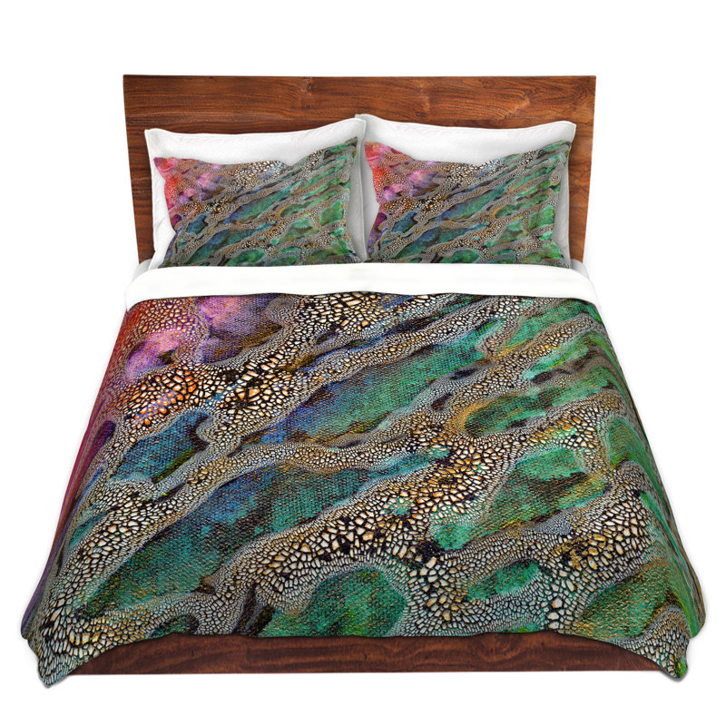 Ensemble de housse de couette abstract, 1 housse de couette grand + 2 taies standards