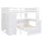 Loft Bed with a Stand-alone bed, Shelves,Desk,and Wardrobe-8001948-8001951