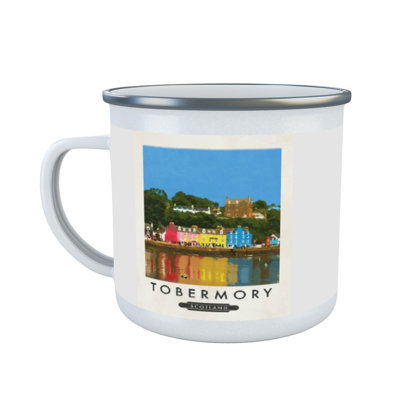 Cloud Enamelware Camping Mug