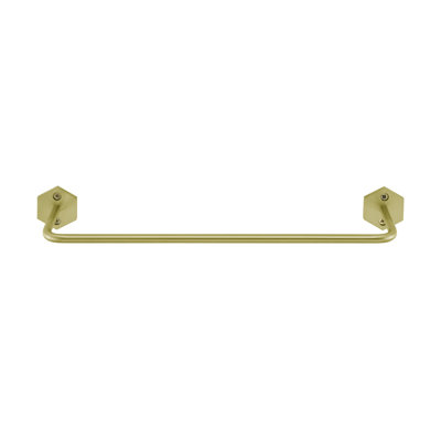 Brusque 12" Towel Bar in Brushed Gold