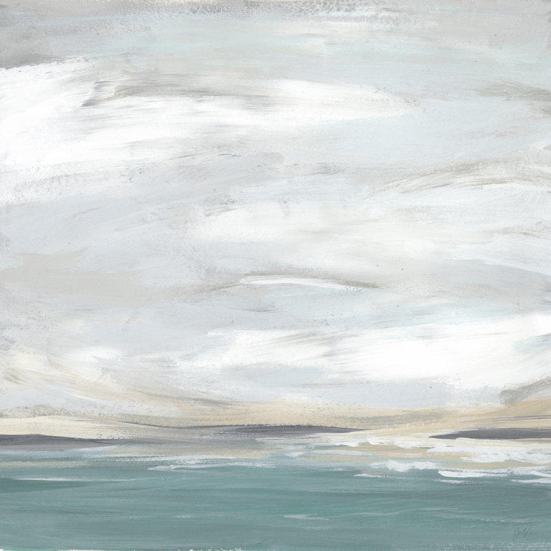 Seafoam Vista III - Wrapped Canvas Painting, 30 cm H x 30 cm W x 4 cm D