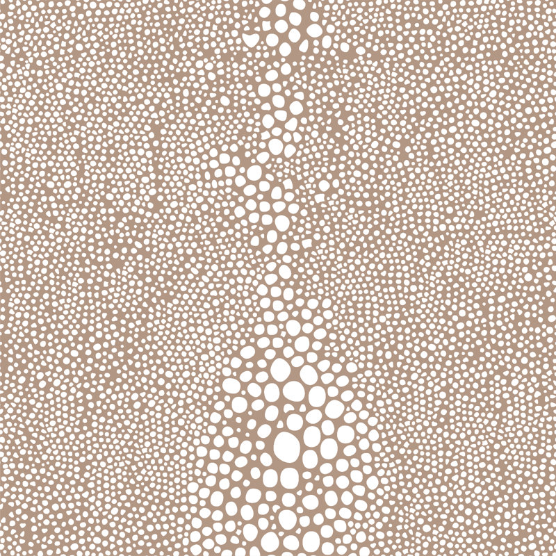Mrs Paranjape Papers Shagreen 10' L x 24" W Wallpaper Roll, Truly Taupe Reverse, Faux Grasscloth