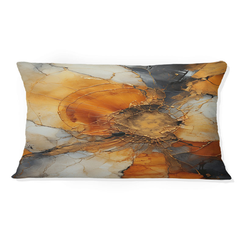 Coussin Encaustic Spirals II - Abstract Spirals