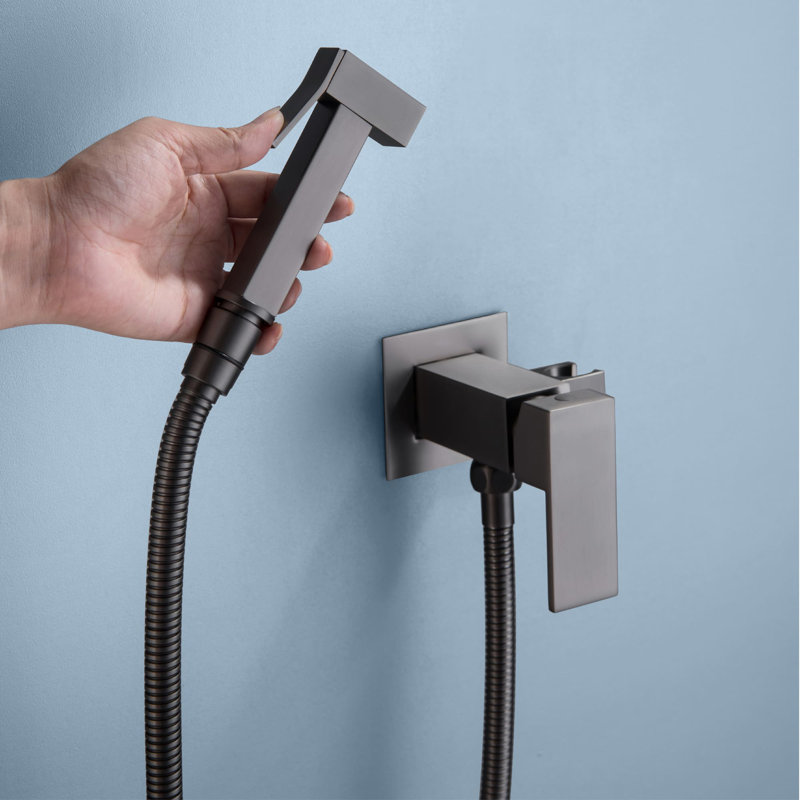 Centerset Faucet Vertical Bidet Faucet, Gray
