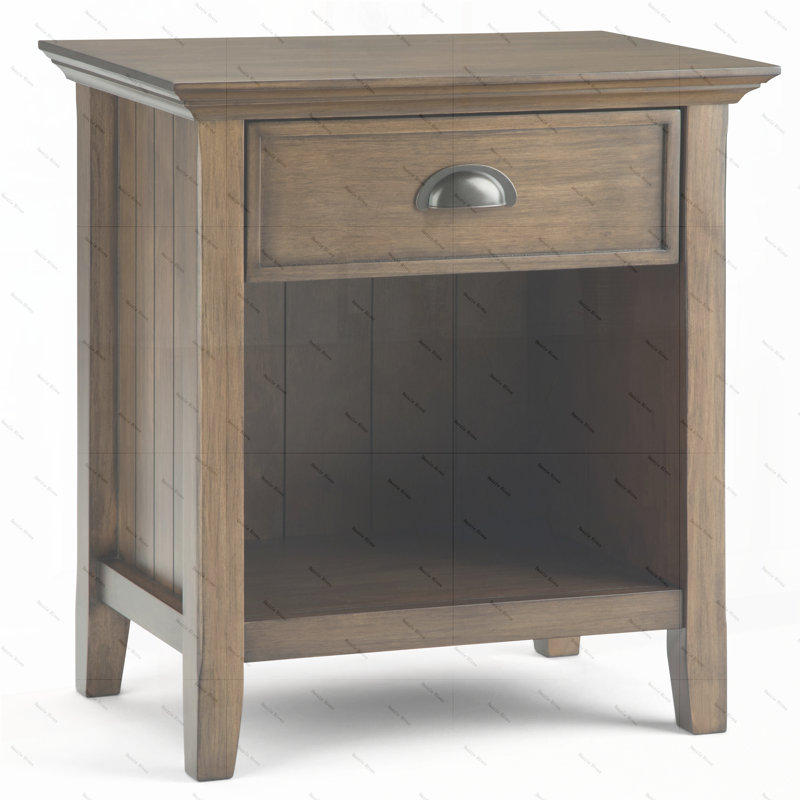 Acadian - Table de chevet, Marron foncé