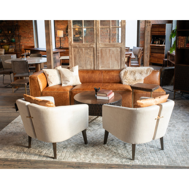 Olivia Armchair in Beige Linen