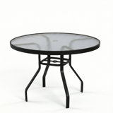 Windward Outdoor Glass 42" Round Dining Table