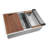 Ruvati Workstation Undermount 16 Gauge Stainless Steel Kitchen Sink Single Bowl-101380360