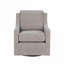 Fauteuil pivotant d'appoint de salon avec cadre en bois massif gris froid et rotation à 360 degrés-1913240806