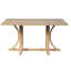 Table de salle à manger rectangulaire en bois massif L 60 po + 1 pièce