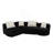 Modular Sectional Sofa with Deep Seating-1560590810