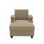 Chaise longue inclinable d'intérieur Havenly, fauteuil d'appoint et repose-pied ottoman-135898172