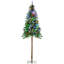 Arbre de Noël artificiel haute 6 pi HOMcom avec 442 branches, 175 lumières DEL blanc chaud ou coloré, base en acier
