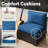 Fully Assembled Chairs, 6-Person Patio Conversation Set Black Chaise Lounge Modular Seating Outdoor Furniture With Fire Pit-781155289-781155288