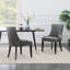 Chaise de salon en cuir délimité Dinng Chair (ensemble de 2 pièces)-477568543